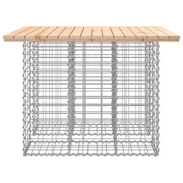 Garden Bench Gabion Design - Solid Pine 100x102x72 cm