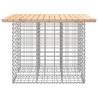 Garden Bench Gabion Design - Solid Pine 100x102x72 cm