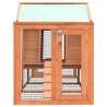 Quality Rabbit Hutch | Solid Pine & Fir Wood 310x70x87 cm