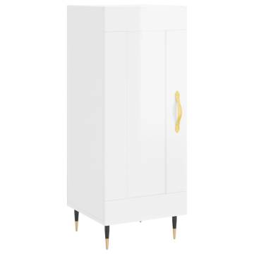 Highboard High Gloss White - Stylish Storage Solution