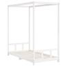 Kids Bed Frame White 90x190 cm - Solid Pine Wood