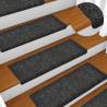 Stair Mats 5 pcs Grey - Needle Punch, Non-Slip & Comfortable