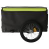 Bike Trailer Black and Green - Durable 45 kg Capacity