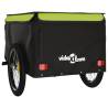 Bike Trailer Black and Green - Durable 45 kg Capacity