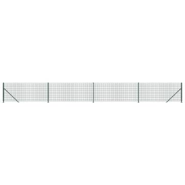 Wire Mesh Fence with Flange Green 1.1x10m | HipoMarket