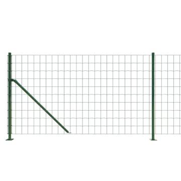 Wire Mesh Fence with Flange Green 1.1x10m | HipoMarket