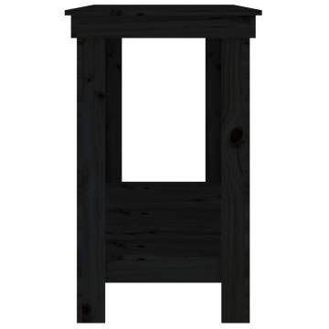 Sturdy Black Work Bench - Durable Pine | 180x50x80 cm