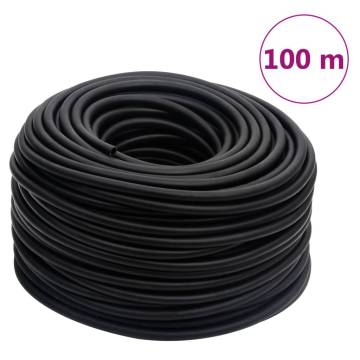 Hybrid Air Hose Black 0.6" 100m | Durable Rubber & PVC