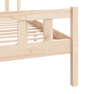 Solid Wood Bed Frame 120x190 cm - Small Double | Hipomarket