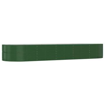 Garden Raised Bed Green 447x140x68 cm - Sturdy Powder-coated Steel