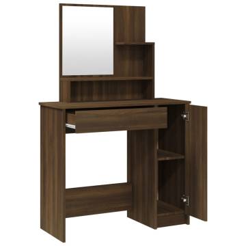 Dressing Table Set Brown Oak - Stylish & Functional | HipoMarket