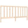 Solid Wood Bed Frame with Headboard 200x200 cm | Hipomarket