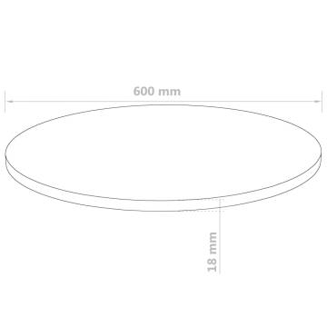 Table Top Round MDF 600x18 mm - Versatile & Durable