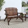 2-Seater Garden Bench 119x85x98 cm Solid Wood Spruce Colour dark brown Quantity in Package 1 Model bench 