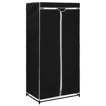 Stylish Black Wardrobes - 2 pcs 75x50x160 cm