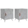 Bedside Cabinets 2 pcs Concrete Grey - Modern Storage Solution