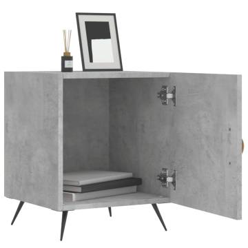 Bedside Cabinets 2 pcs Concrete Grey - Modern Storage Solution