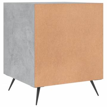 Bedside Cabinets 2 pcs Concrete Grey - Modern Storage Solution