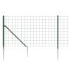 Wire Mesh Fence with Spike Anchors - Green 0.8x25m | HipoMarket