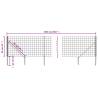 Wire Mesh Fence with Spike Anchors - Green 0.8x25m | HipoMarket