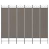 6-Panel Room Divider Anthracite - 240x220 cm Fabric | HipoMarket