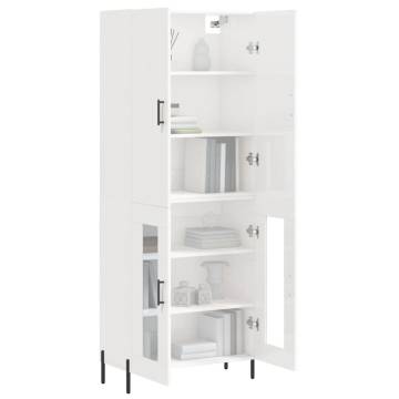 Highboard High Gloss White - Stylish Storage Solution