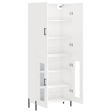 Highboard High Gloss White - Stylish Storage Solution