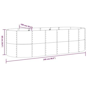 Garden Raised Bed - Durable Powder-Coated Steel | Hipo Market