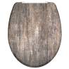 SCHÜTTE Duroplast Soft-Close Toilet Seat - OLD WOOD Design