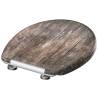 SCHÜTTE Duroplast Soft-Close Toilet Seat - OLD WOOD Design