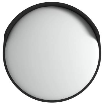 Outdoor Convex Traffic Mirror Black Ø60 cm - Hipomarket