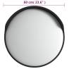 Outdoor Convex Traffic Mirror Black Ø60 cm - Hipomarket