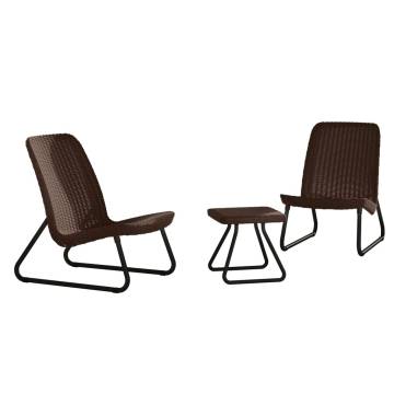 Keter Rio 3-Piece Patio Furniture Set - Stylish & Durable