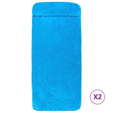 Turquoise Beach Towels 2 pcs | 75x200 cm Soft & Absorbent