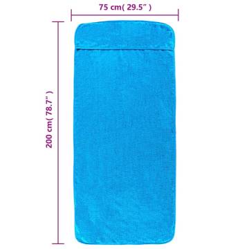 Turquoise Beach Towels 2 pcs | 75x200 cm Soft & Absorbent