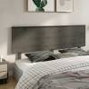 Stylish Grey Bed Headboard in Solid Pine - 204x6x82.5 cm