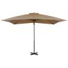 Cantilever Umbrella with Aluminium Pole - 250x250 cm Taupe