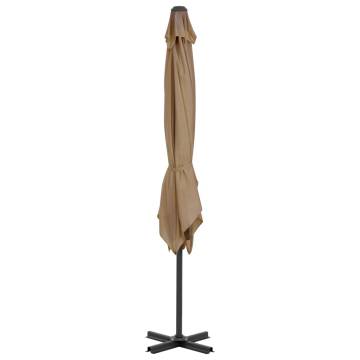 Cantilever Umbrella with Aluminium Pole - 250x250 cm Taupe