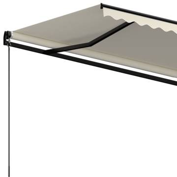 Manual Retractable Awning 400x350 cm Cream - Hipomarket