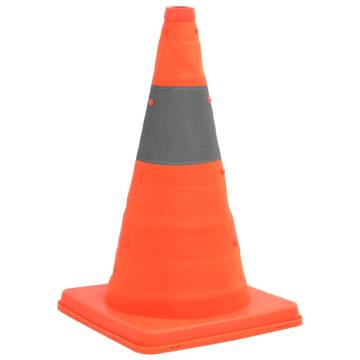 Pop-up Traffic Cones 10 pcs 42 cm - Lightweight & Reflective