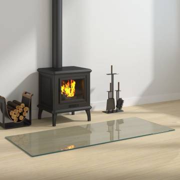 Fireplace Glass Plate 120x50 cm - Premium Tempered Glass