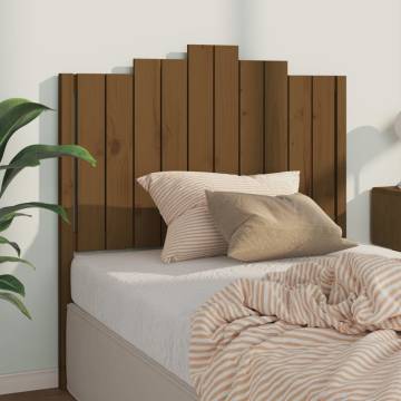 Honey Brown Pine Bed Headboard - 106x4x110 cm | Hipomarket