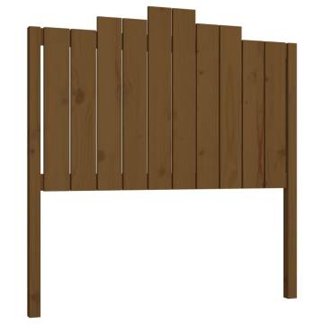 Honey Brown Pine Bed Headboard - 106x4x110 cm | Hipomarket