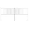 Stylish White Metal Headboard 200 cm for Your Bedroom