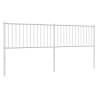 Stylish White Metal Headboard 200 cm for Your Bedroom