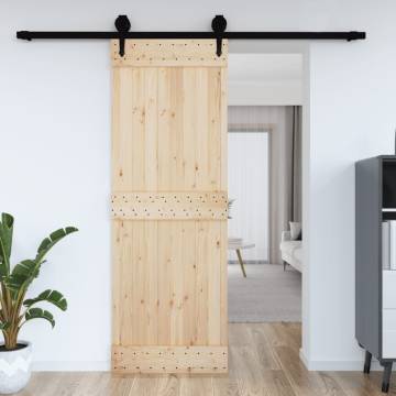 NARVIK Solid Pine Door 80x210 cm - Elegant & Secure