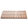 RIDDER Wooden Bathroom Rug Grating Nature 72x38 cm Size 72 x 38 cm Quantity in Package 1 