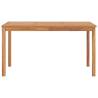 Garden Dining Table 140x80 cm | Solid Teak Wood