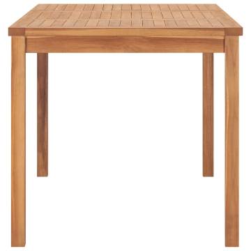 Garden Dining Table 140x80 cm | Solid Teak Wood