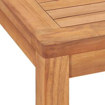 Garden Dining Table 140x80 cm | Solid Teak Wood